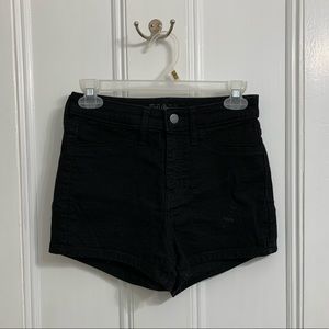 Black High Waisted Shorts